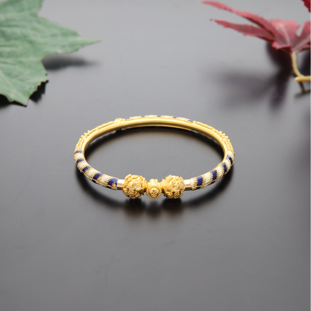 Gold Baby Bangle 21KT - FKJBNG21KM10099