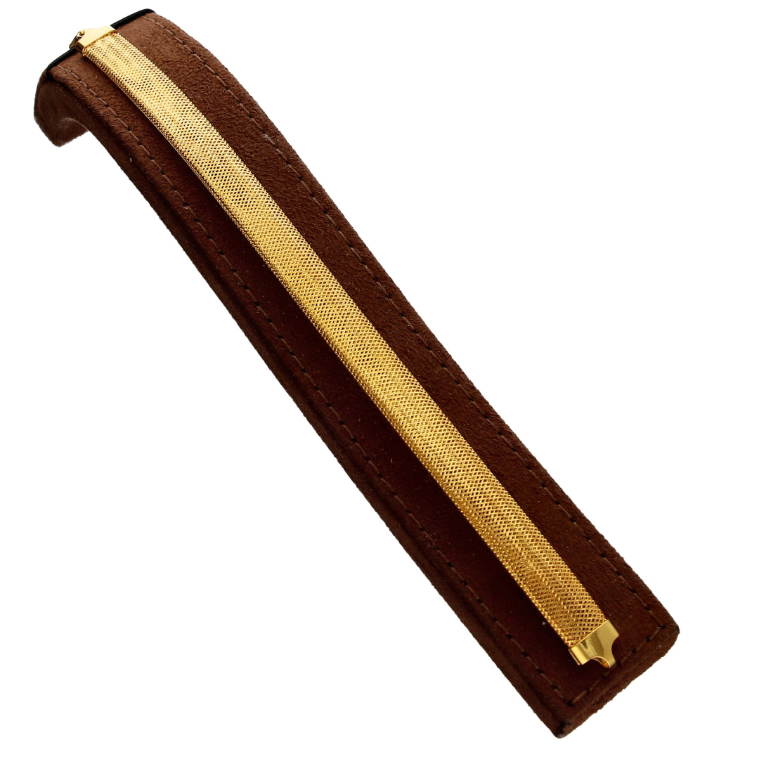 Gold Bold Mesh Bracelet 21KT - FKJBRL21KM10276