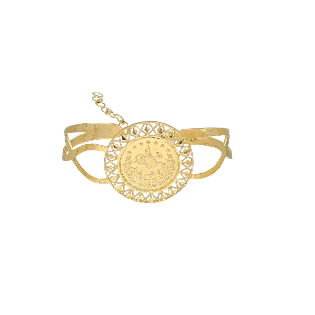 Gold Turkish Lira Bracelet 21KT - FKJBRL21KM11732