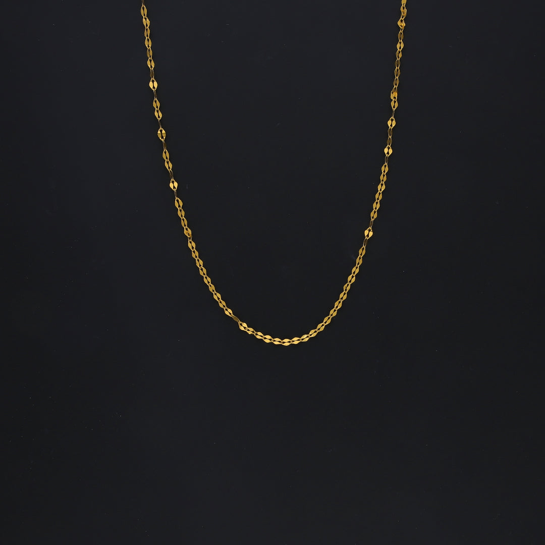 Gold Twisted Rope Link Chain 21KT - FKJCN21KM10503