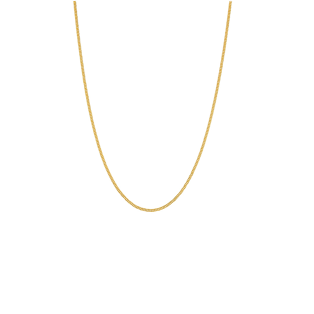 Gold Fine Box Chain 21KT - FKJCN21KM10512