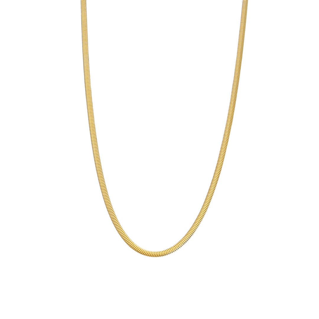 Gold Smooth Snake Chain 21KT - FKJCN21KM10938