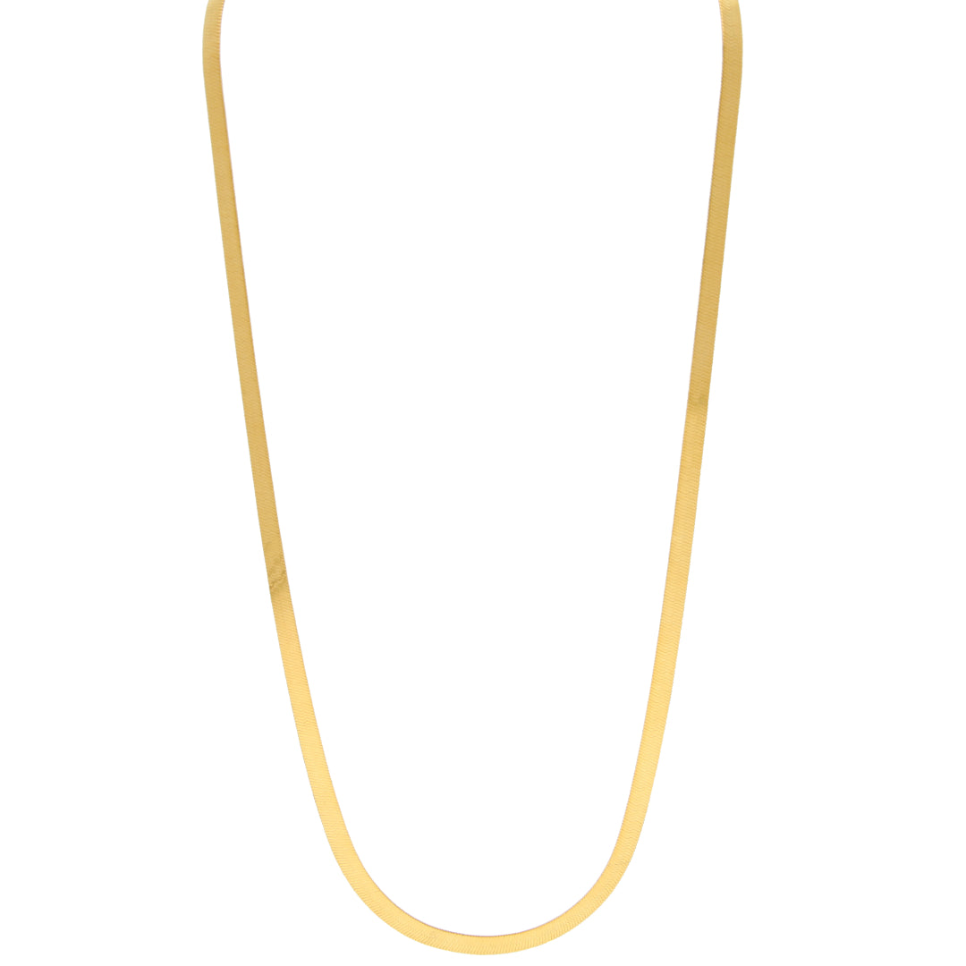 Gold Flat-Link Chain 21KT - FKJCN21KM10940