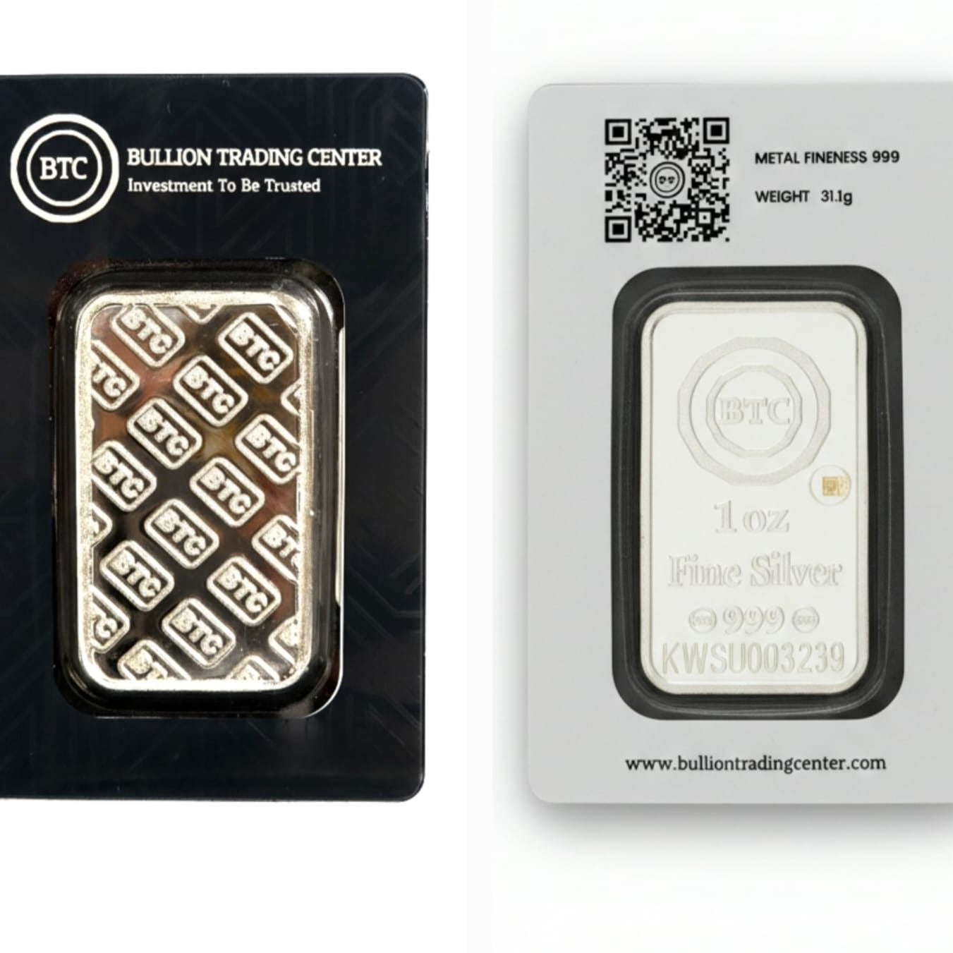 BTC 1 Ounce Silver Bar in 999 Silver – FKJGBRSL6816