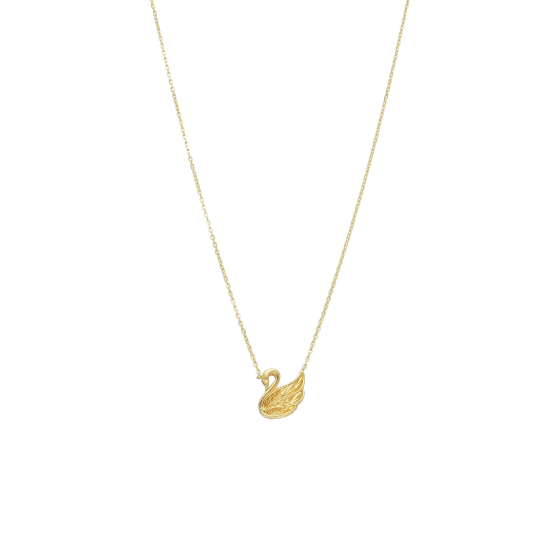 Gold Swan Necklace 21KT - FKJNKL21KM12045
