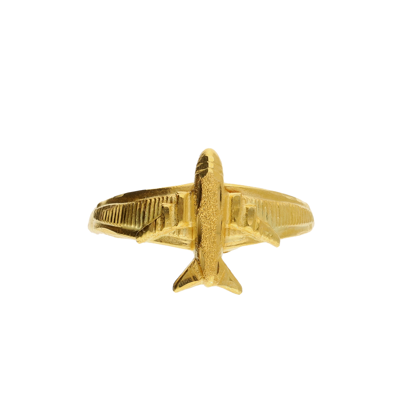 Gold Wanderlust Airplane Ring 18KT - FKJRN18K10308