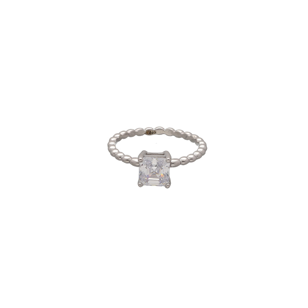 Sterling Silver 925 Celeste Solitaire Ring - FKJRNSL10731