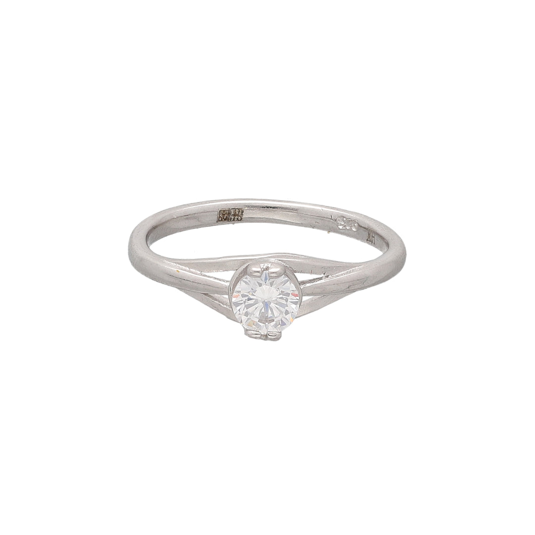 Sterling Silver 925 Timeless Solitaire Ring - FKJRNSL10758