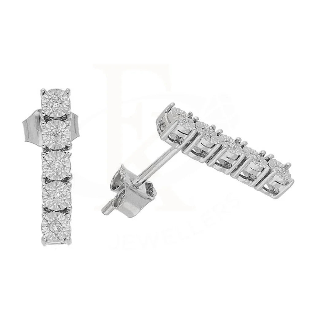 Diamond Earrings In 18Kt White Gold - Fkjern18K1803