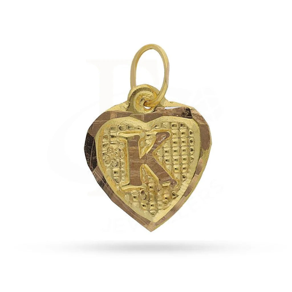 Gold Alphabet Pendant 18Kt - Fkjpnd1452 K Pendants