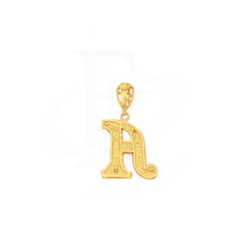 Gold Alphabet Pendant 21Kt - Fkjpnd21K7286 Pendants