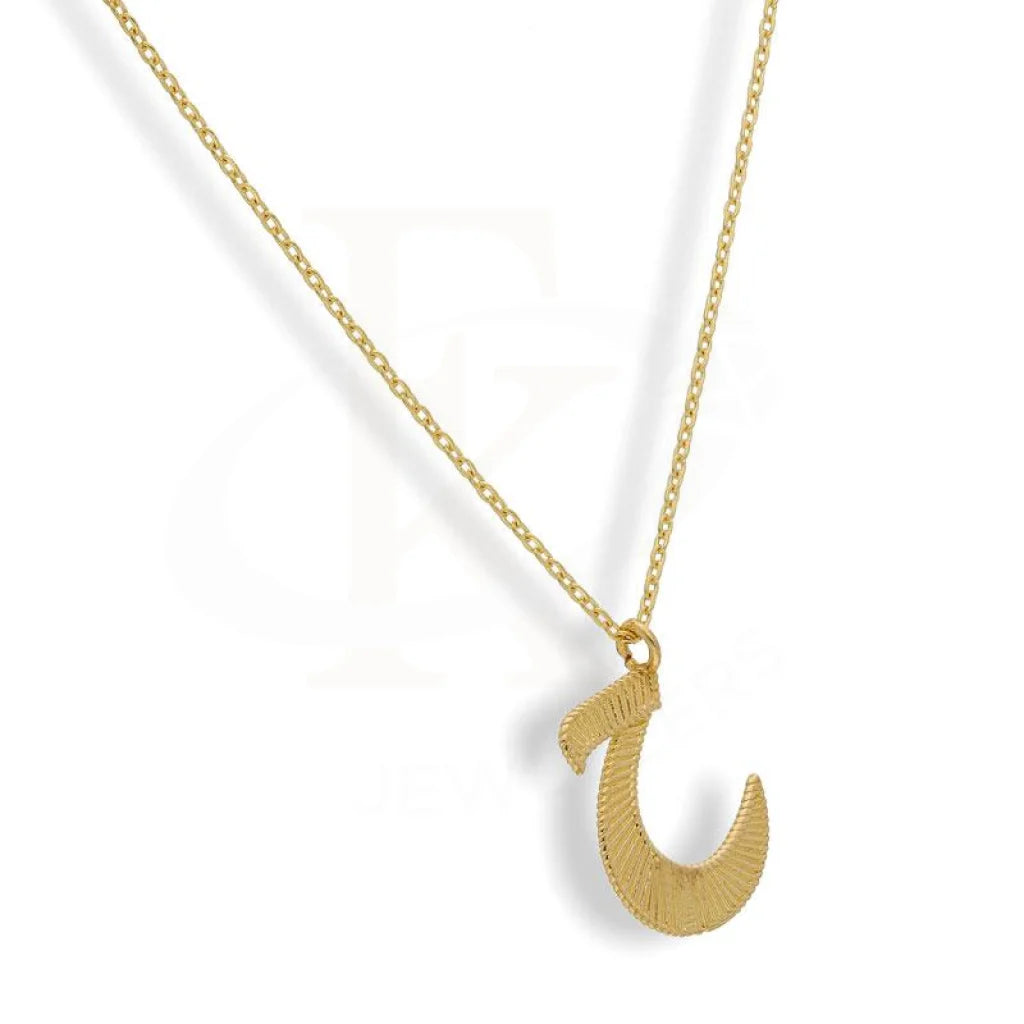 Gold Arabic Alphabet Necklace 21Kt - Fkjnkl21K2138 Necklaces