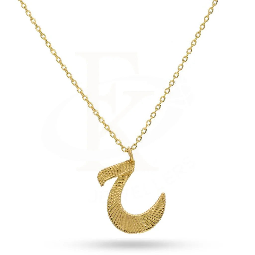 Gold Arabic Alphabet Necklace 21Kt - Fkjnkl21K2138 Necklaces
