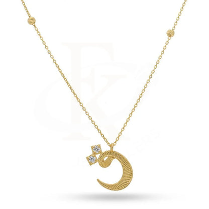Gold Arabic Alphabet Necklace 21Kt - Fkjnkl21K2141 Necklaces