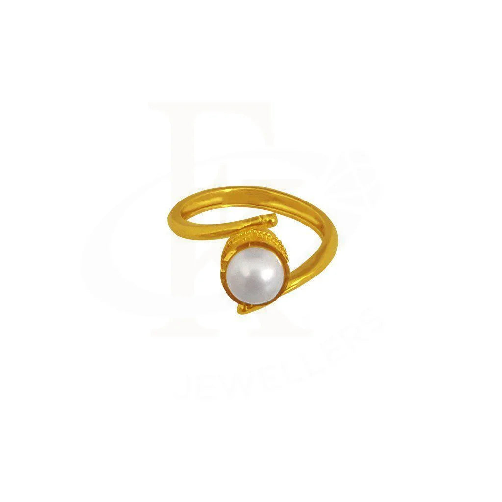 Gold Baby Solitaire Ring 22Kt - Fkjrn1898 Rings