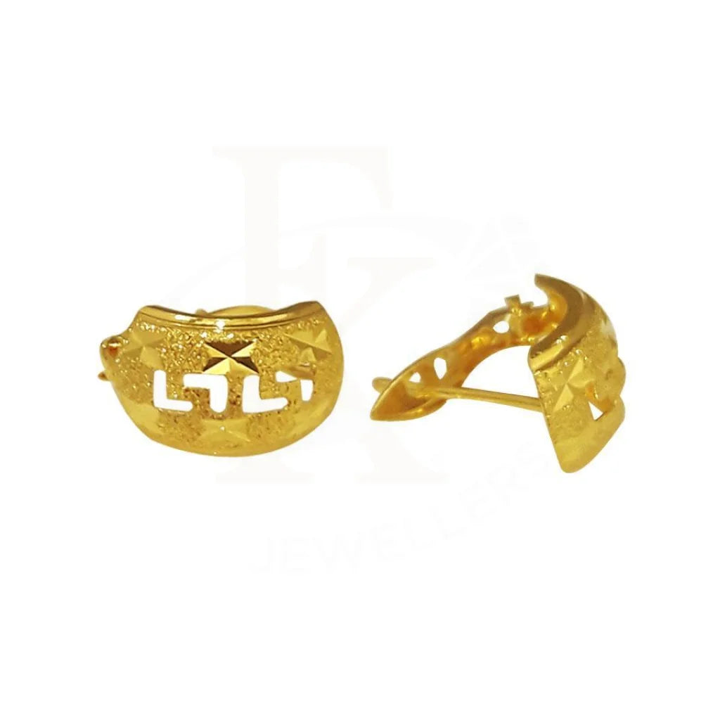 Gold Clip Earrings 18Kt - Fkjern1641