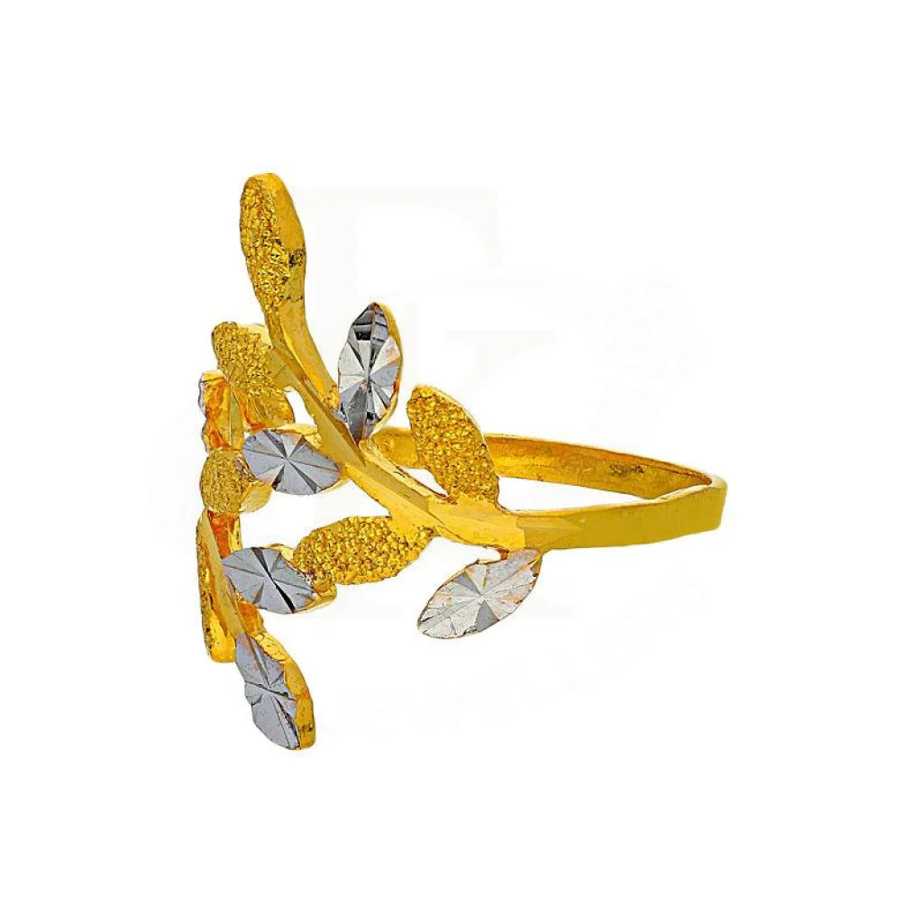 Gold Feathers Ring 22Kt - Fkjrn22K2186 Rings