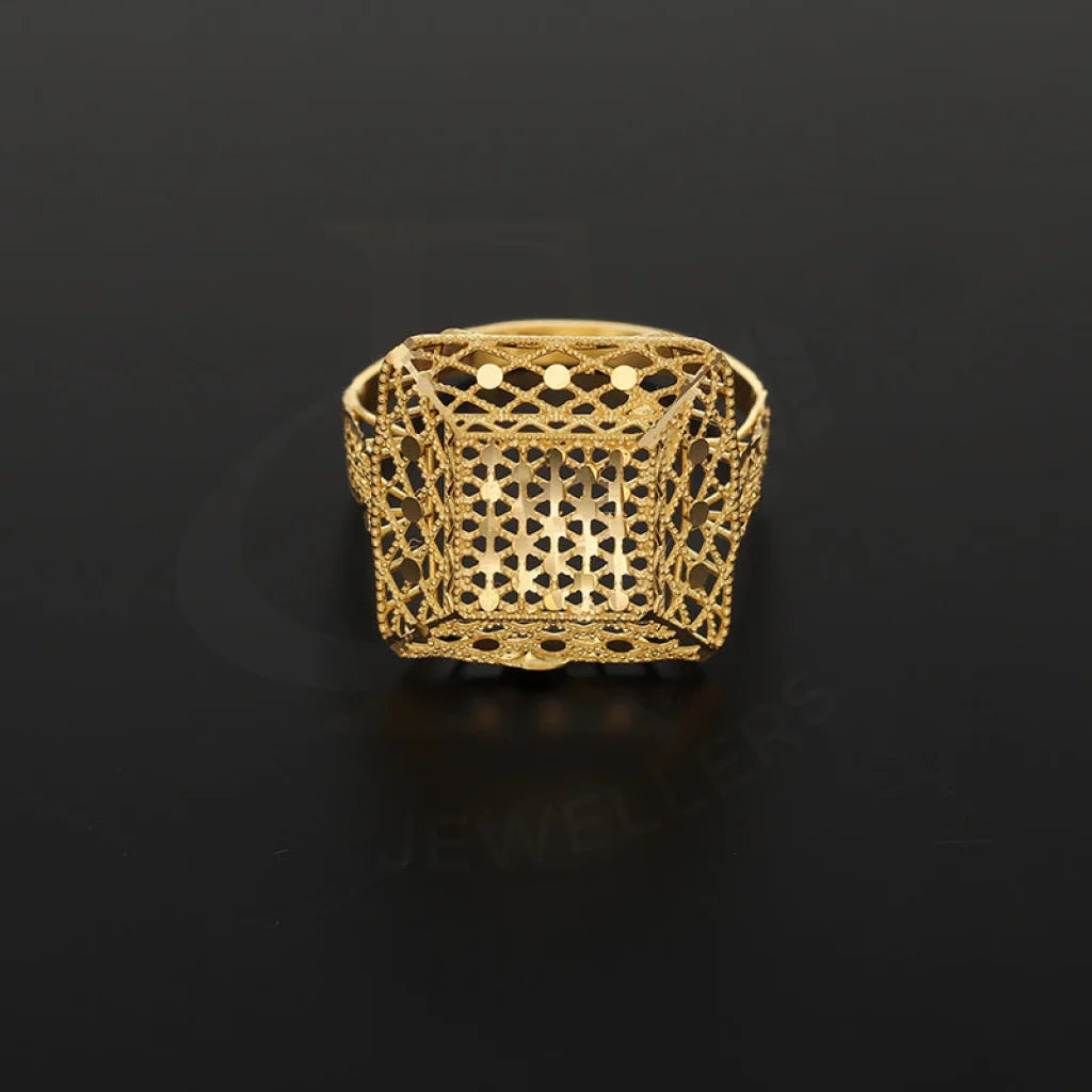 Gold Filigree Ring 21Kt - Fkjrn21Km5153 Rings