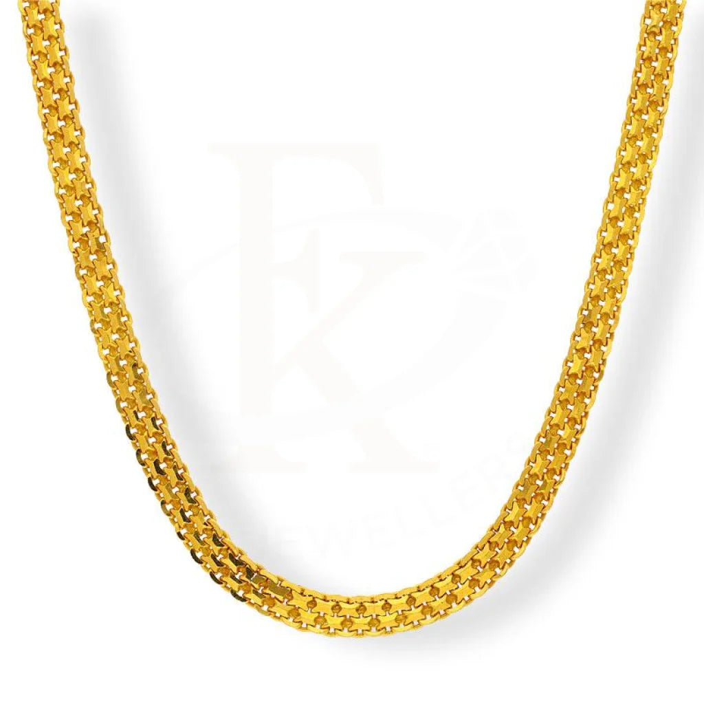Gold Flat Chain 22Kt - Fkjcn22K2163 Chains