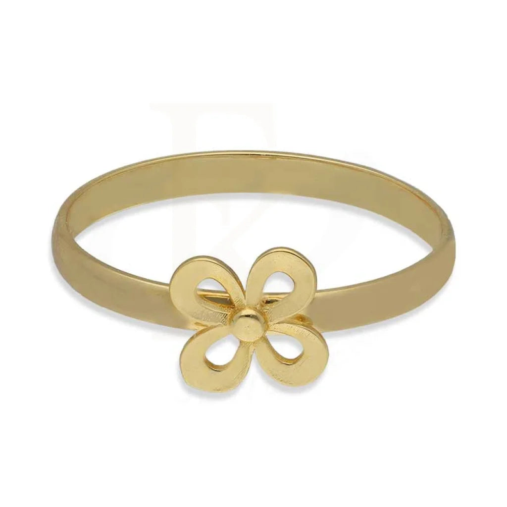 Gold Flower Shaped Pendant Set (Necklace Earrings And Ring) 18Kt - Fkjnklst18K2416 Sets