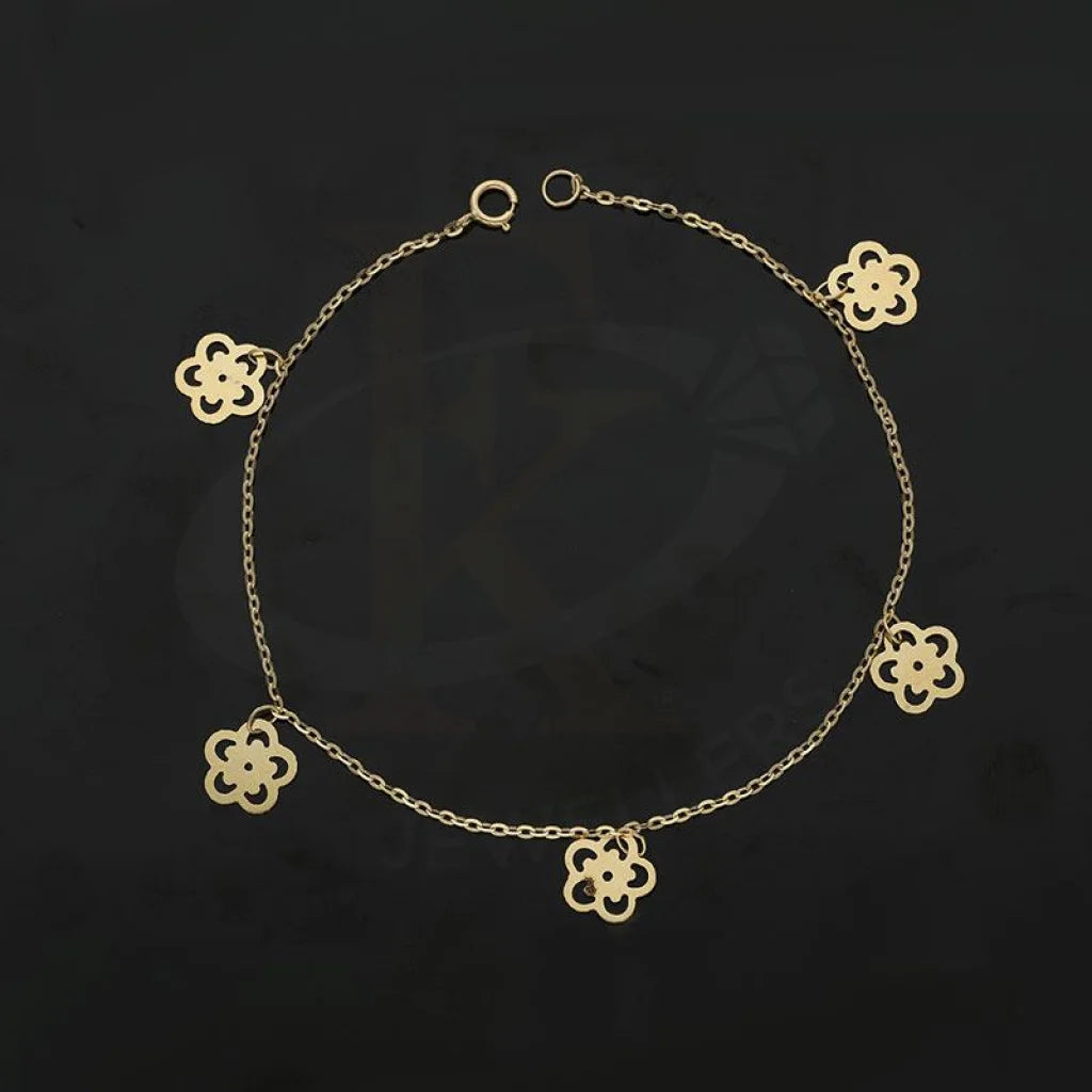 Gold Hanging Flowers Bracelet 18Kt - Fkjbrl18K2164 Bracelets