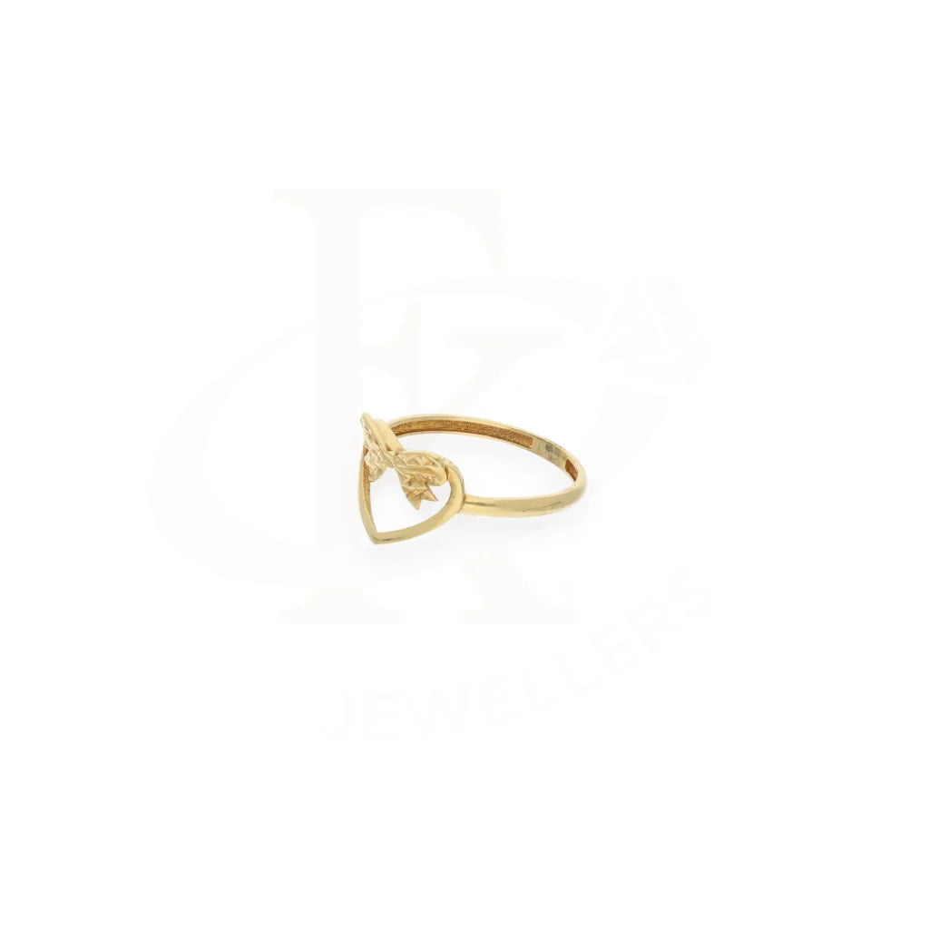 Gold Heart Shaped Ring 18Kt - Fkjrn18K7881 Rings
