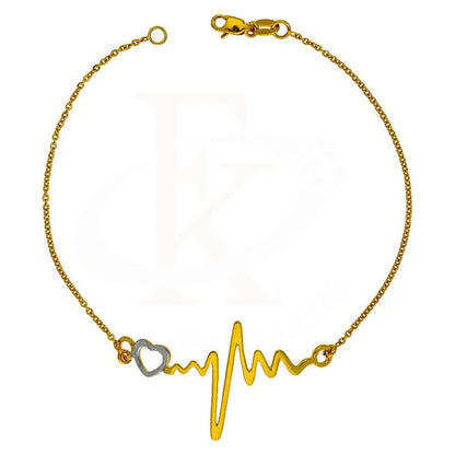 Gold Heartbeat Bracelet 18Kt - Fkjbrl2118 Bracelets