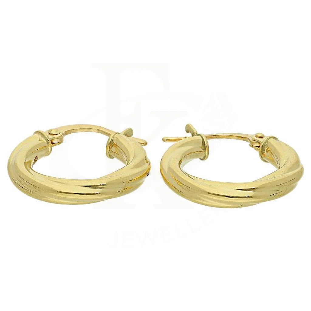 Gold Hoop Earrings 18Kt - Fkjern1392
