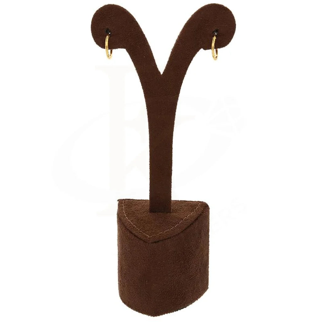 Gold Hoop Earrings 21Kt - Fkjern21K2430