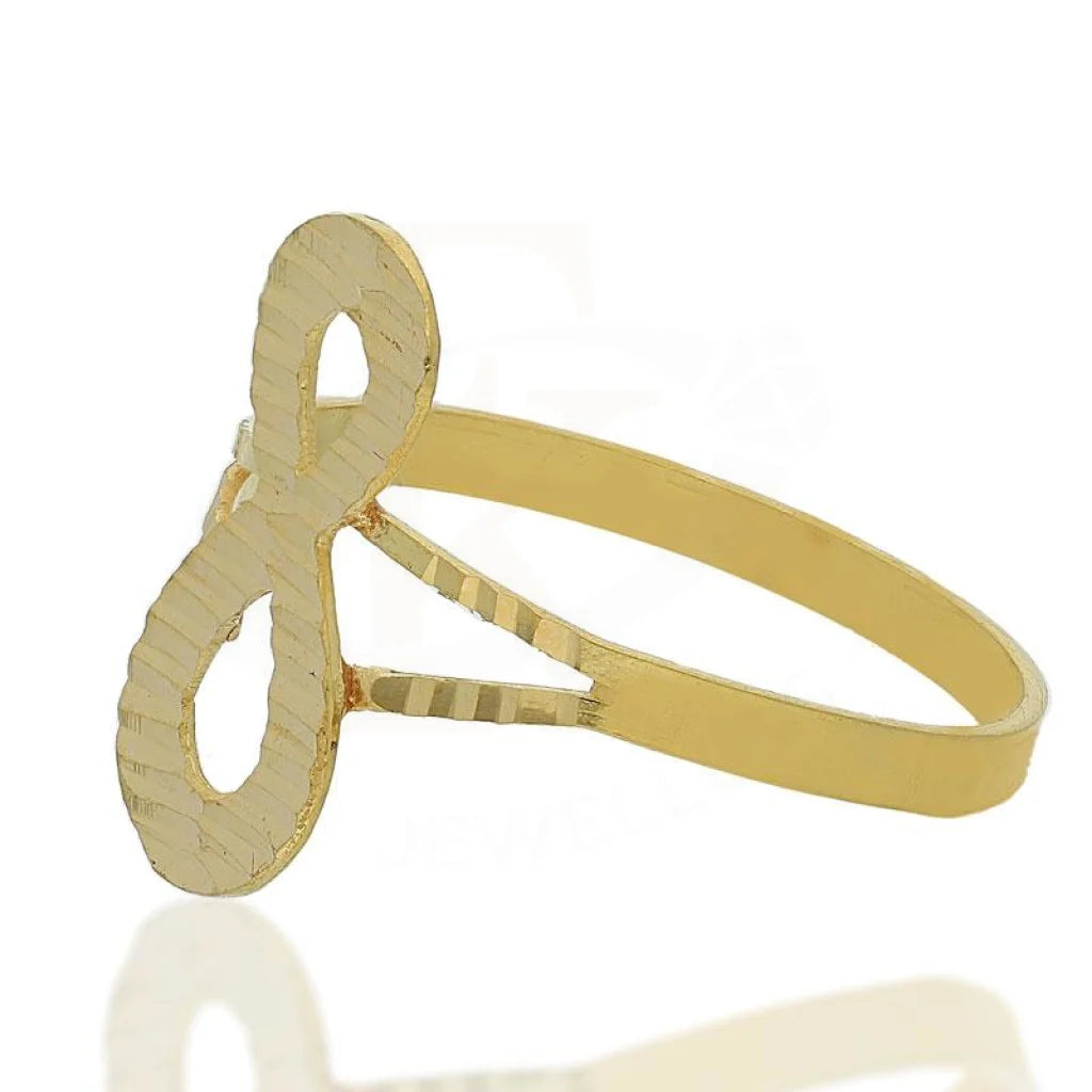 Gold Infinity Shaped Pendant Set (Necklace Earrings And Ring) 18Kt - Fkjnklst18K2169 Sets