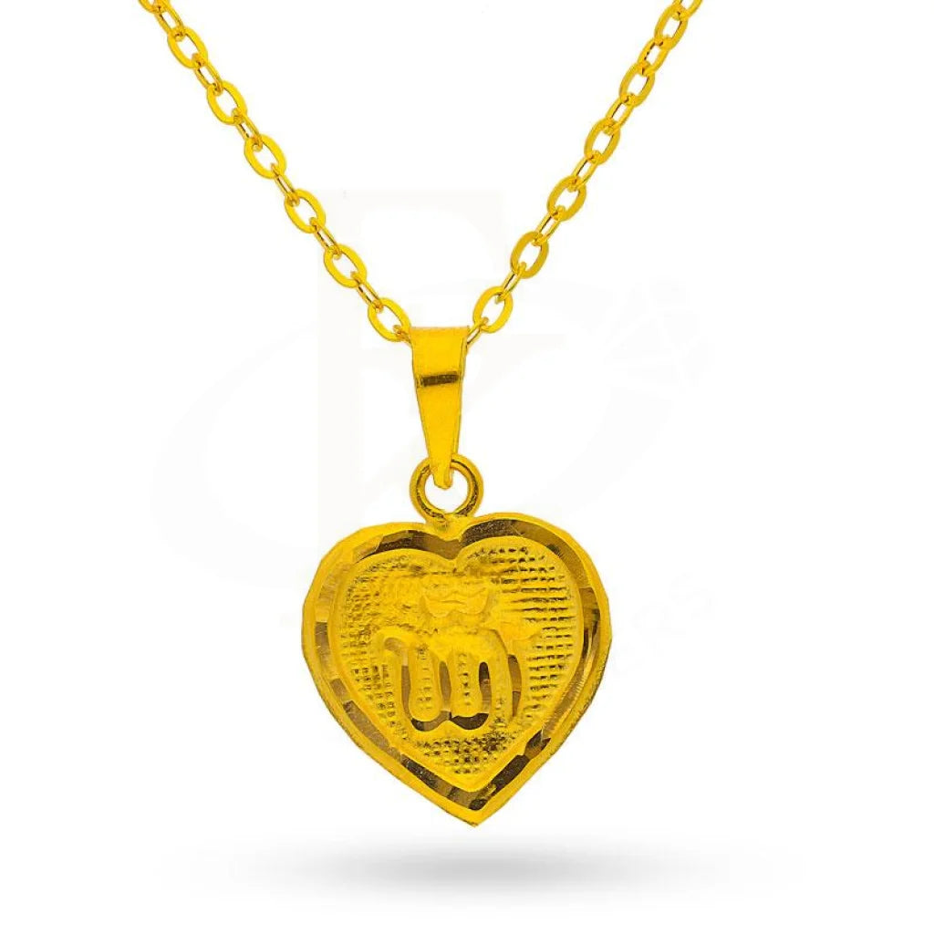 18k gold best sale allah pendant