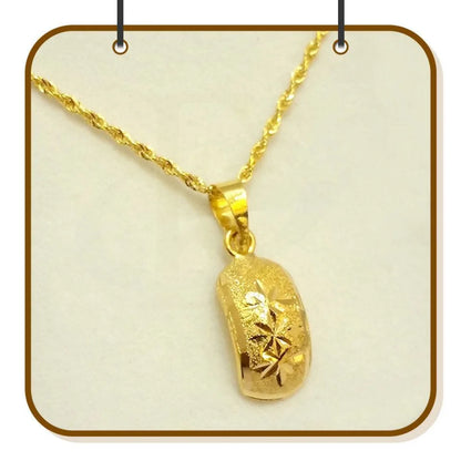 Gold Necklace (Chain With Pendant) 18Kt - Fkjnkl1205 Necklaces