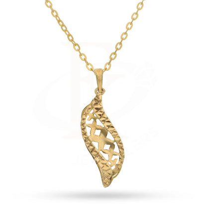 Gold Necklace (Chain With Pendant) 18Kt - Fkjnkl1474 Necklaces