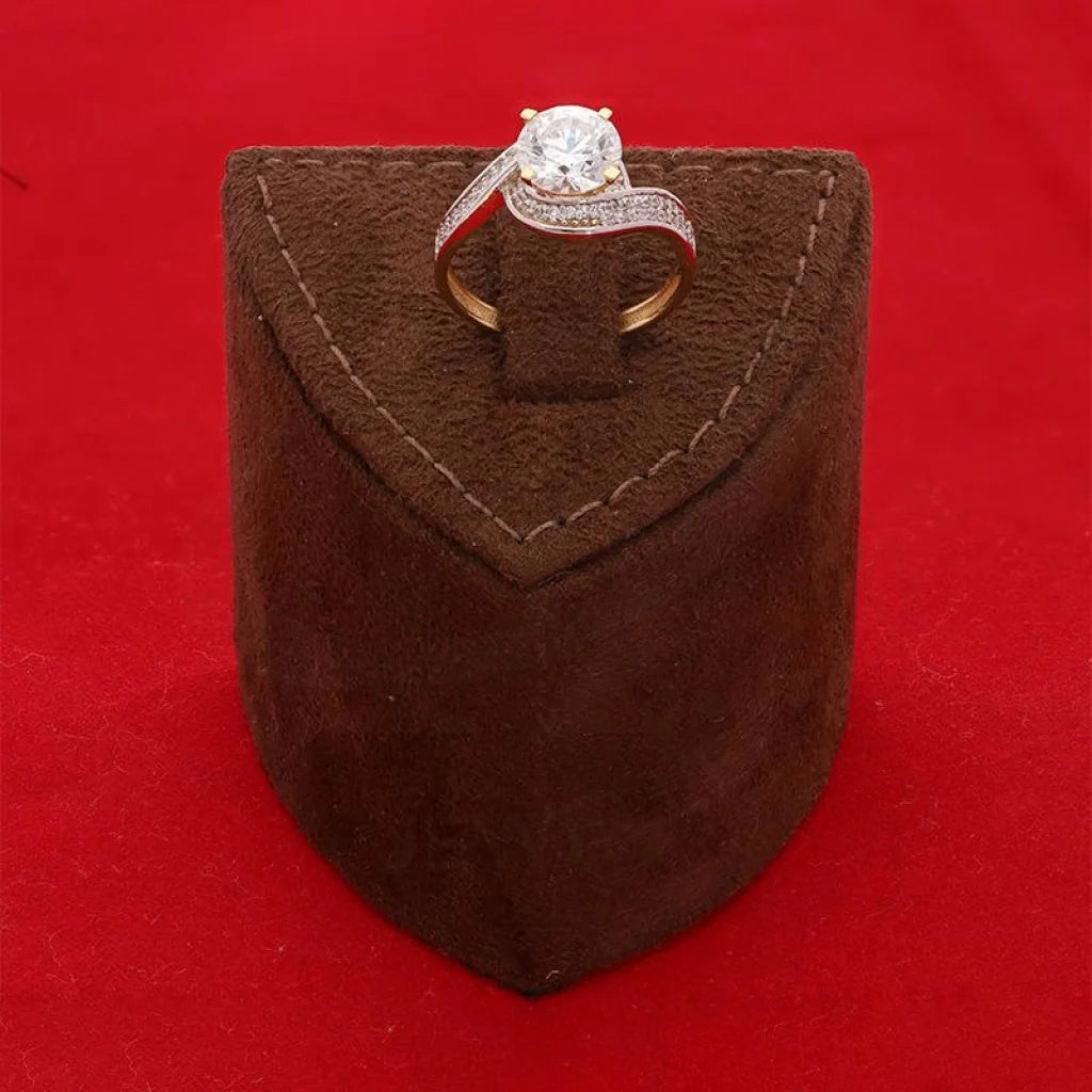 Gold Solitaire Ring 18Kt - Fkjrn1551 Rings