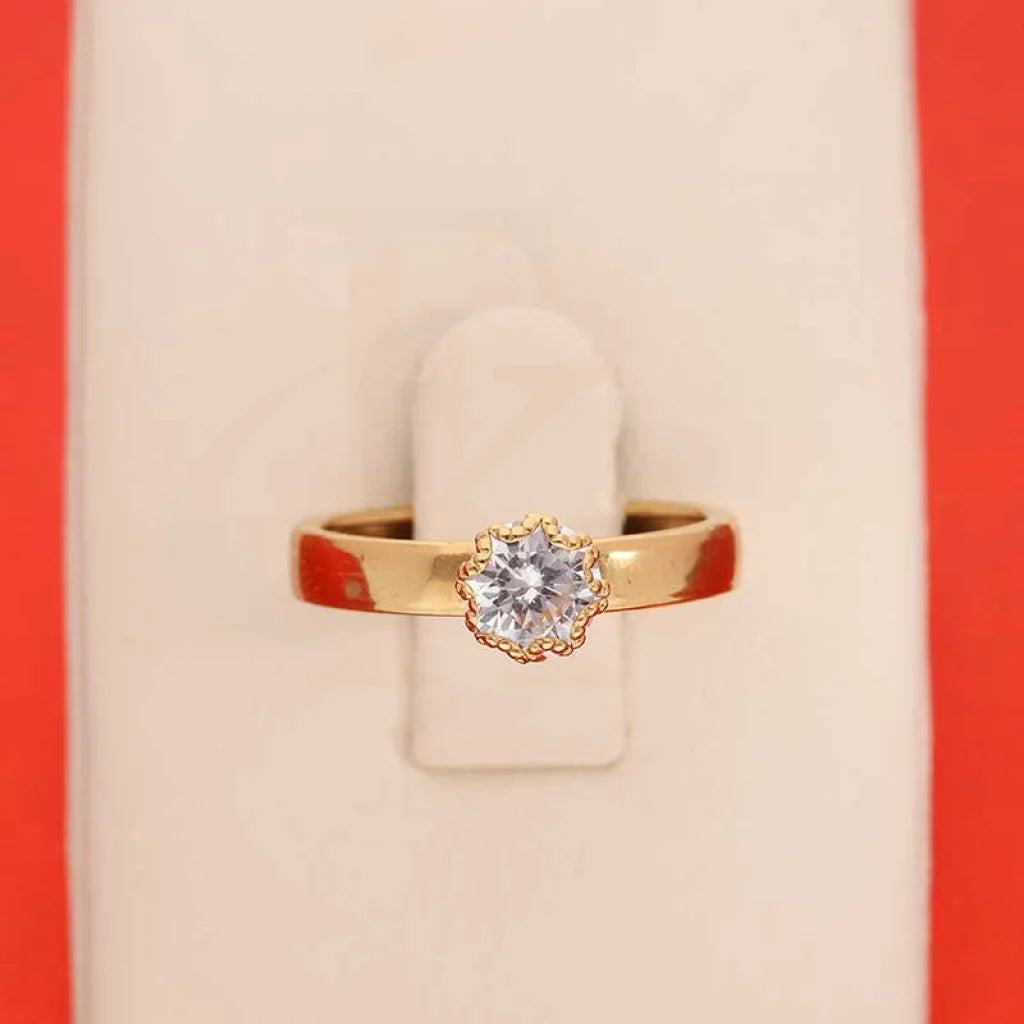 Gold Solitaire Ring 18Kt - Fkjrn18K3256 Rings