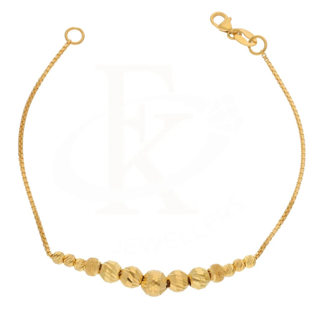 Gold Stone Studded Bracelet 21Kt - Fkjbrl21Km8691 Bracelets