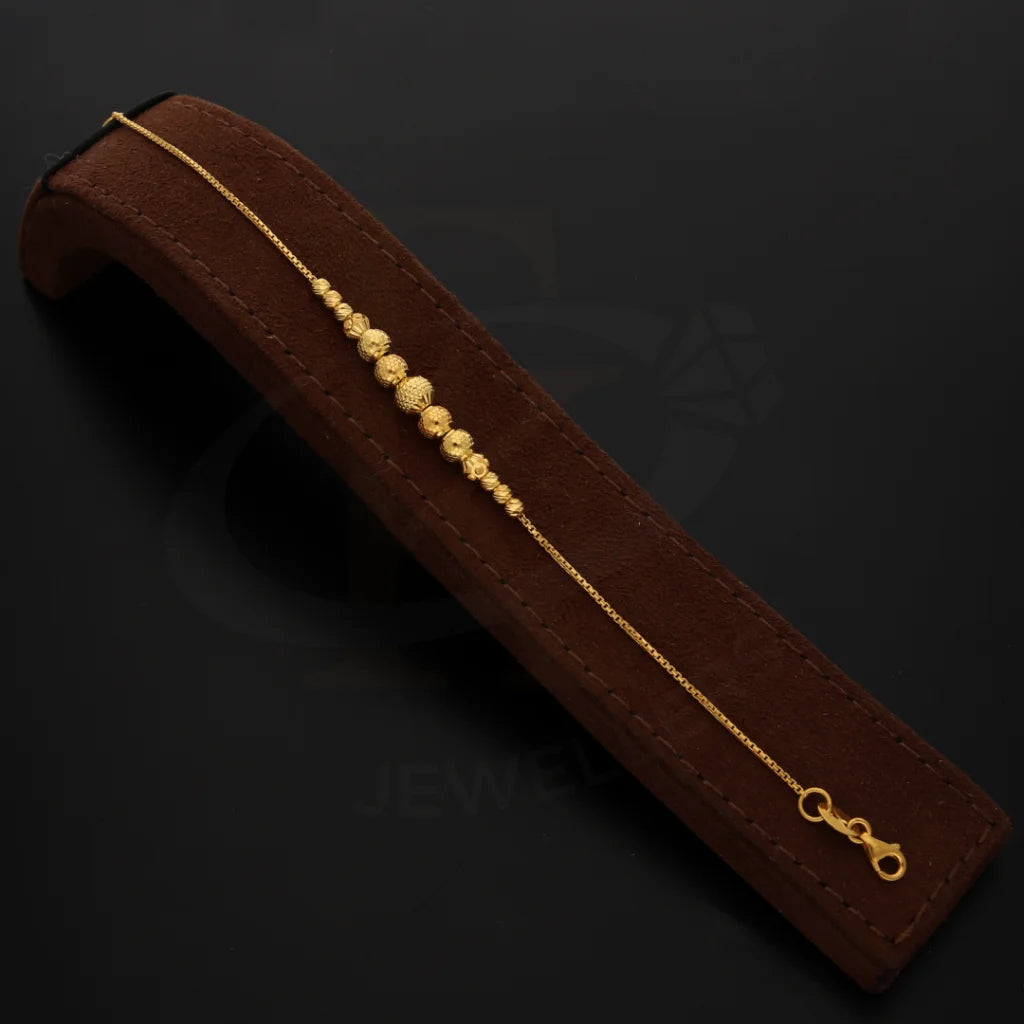 Gold Stone Studded Bracelet 21Kt - Fkjbrl21Km8692 Bracelets