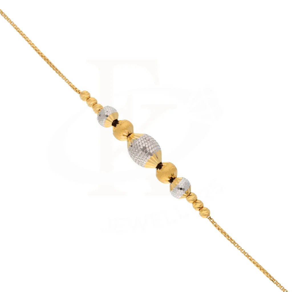 Gold Stone Studded Bracelet 21Kt - Fkjbrl21Km8693 Bracelets
