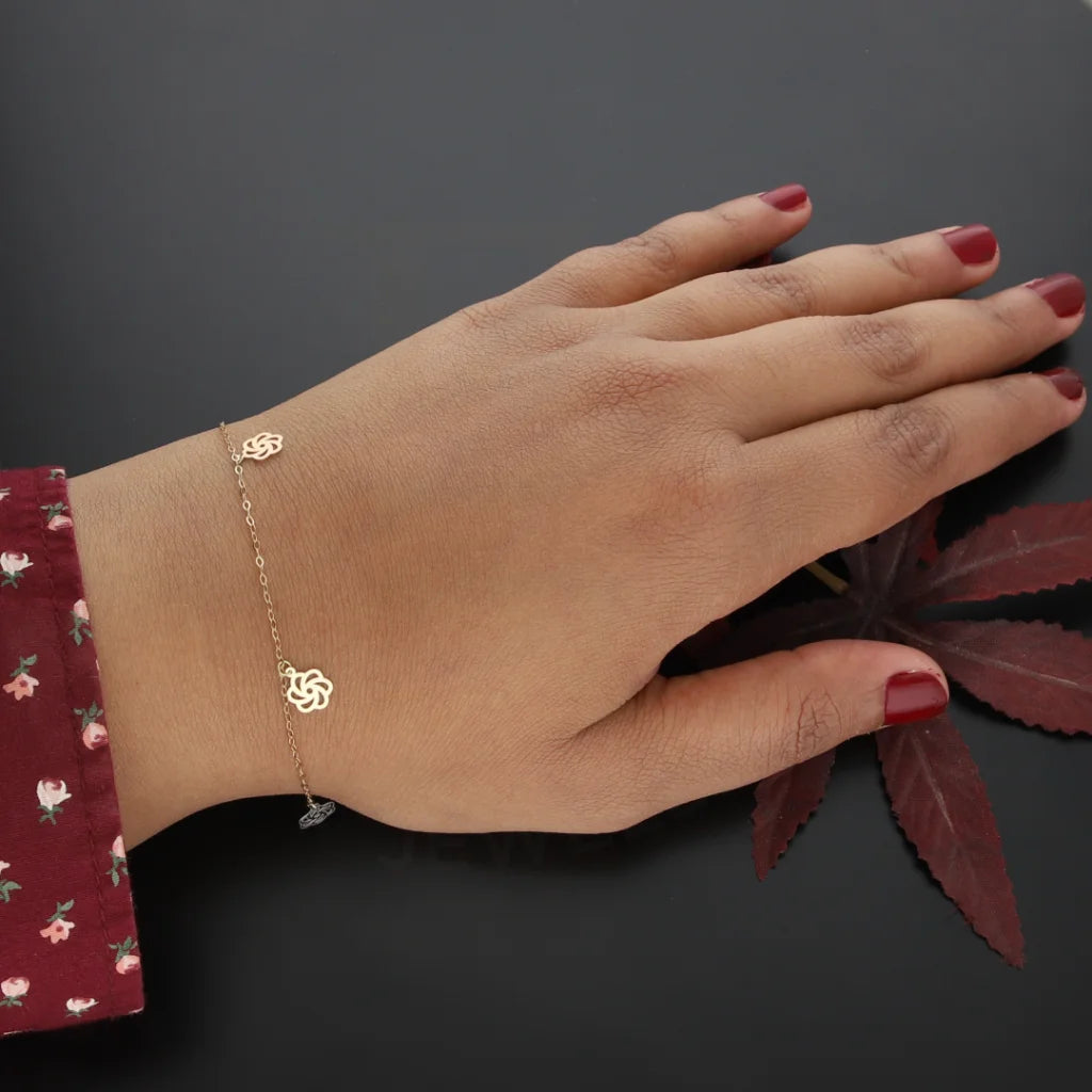 Buy Gold Tri Tone Bracelet 18KT from FKJewellers FKJBRL18K7794