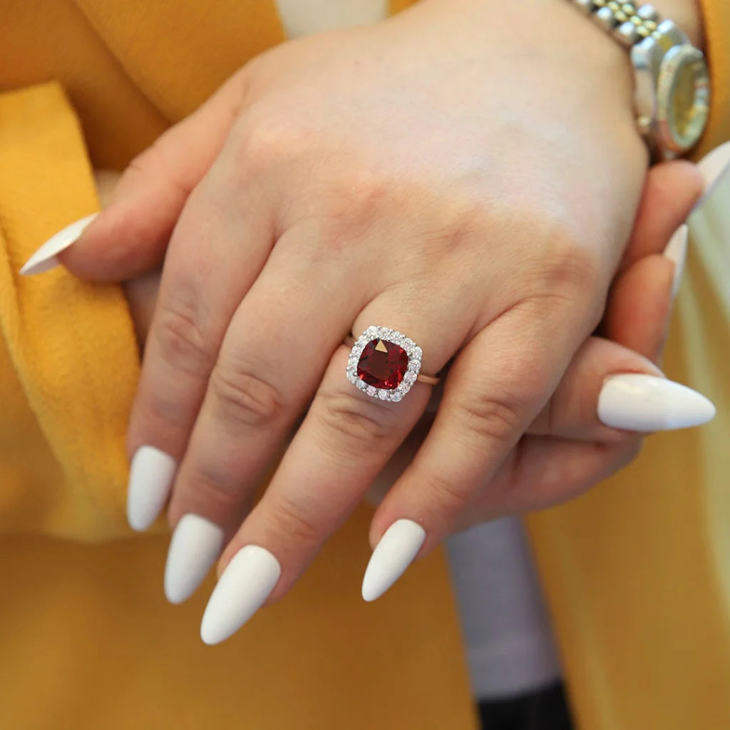 Red topaz ring online
