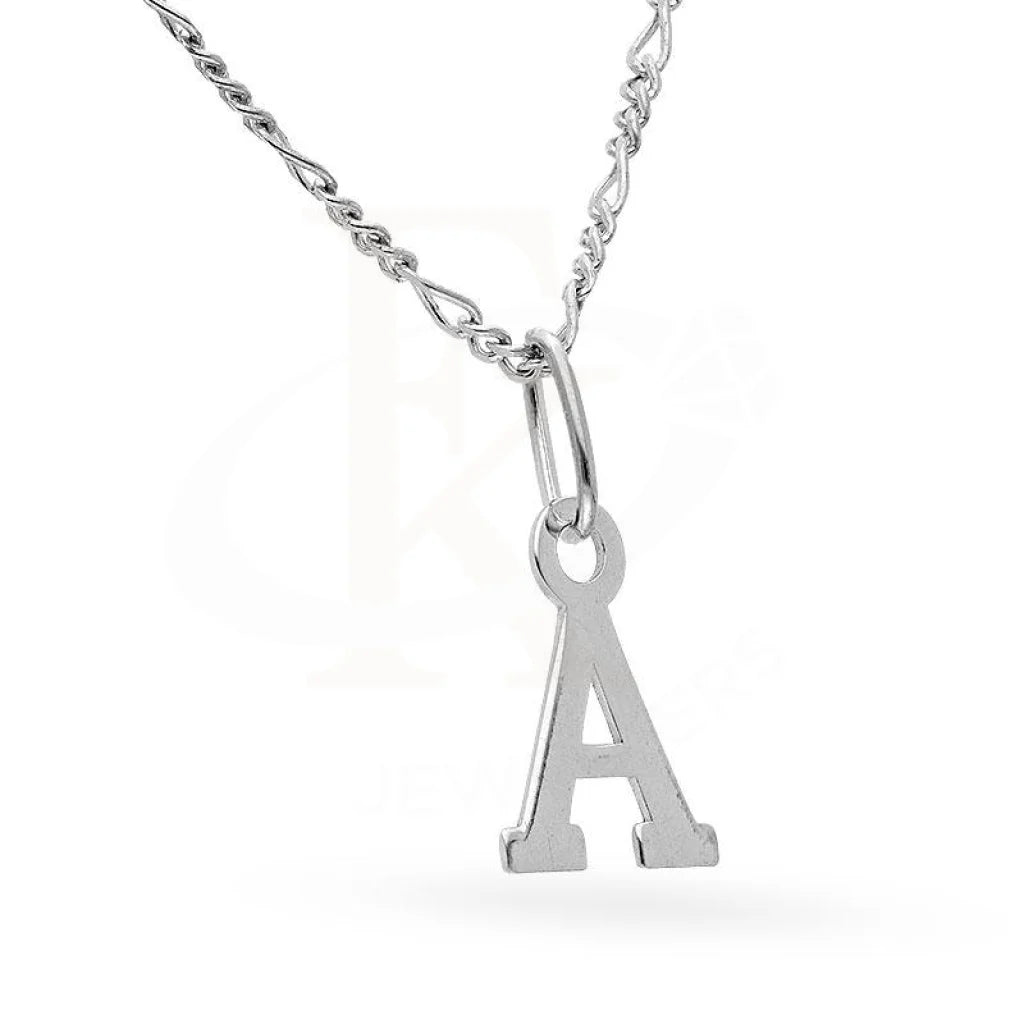 Italian Silver 925 Necklace (Chain With Alphabet Pendant) - Fkjnklsl2094 Necklaces