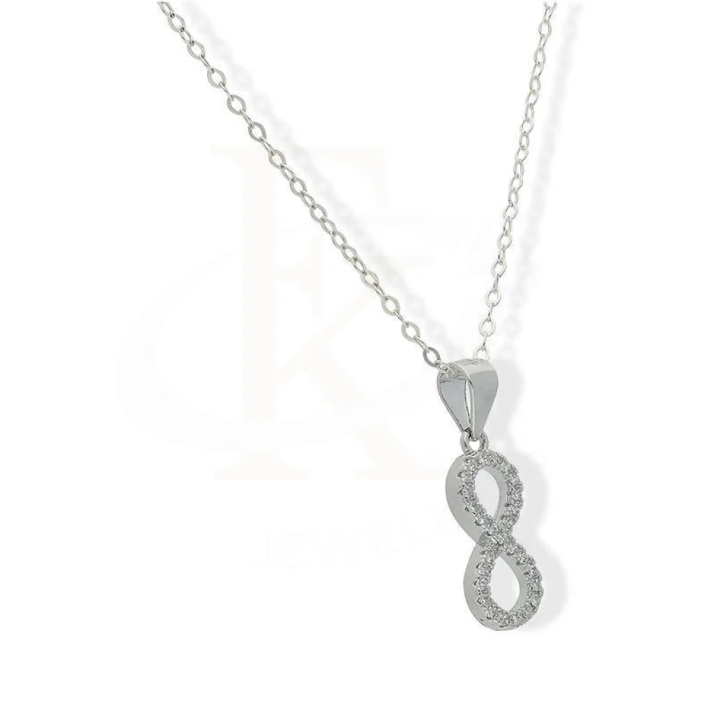 Sterling Silver 925 Necklace (Chain With Infinity Pendant) - Fkjnklsl3060 Necklaces