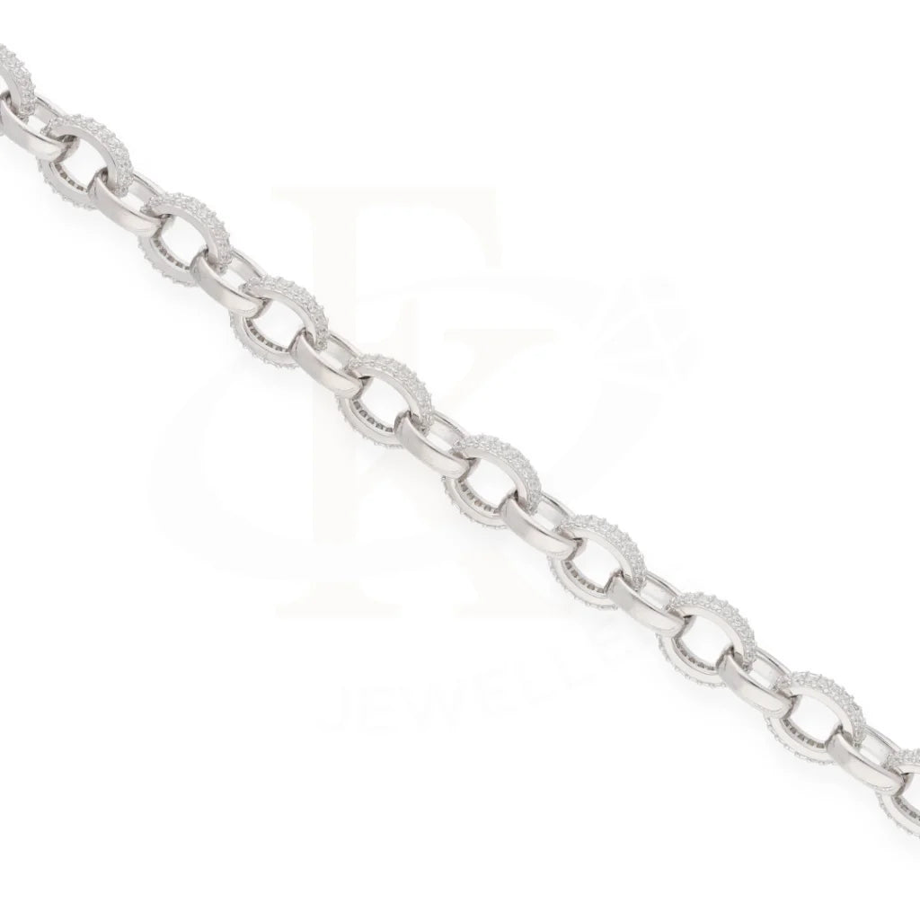 Sterling Silver 925 Oval Anchor Doch Bracelet - Fkjbrlsl8091 Bracelets