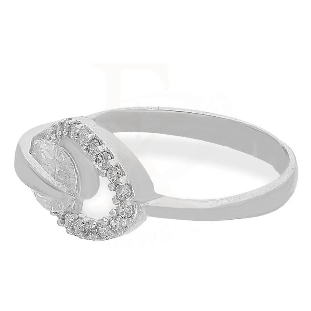 Italian Silver 925 Oval Shaped Solitaire Ring - Fkjrnsl2168 Rings