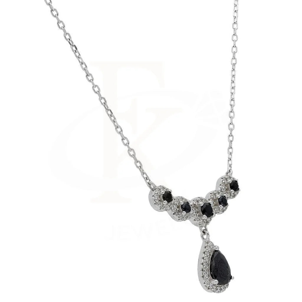 Italian Silver 925 Pear Necklace - Fkjnkl1904 Necklaces