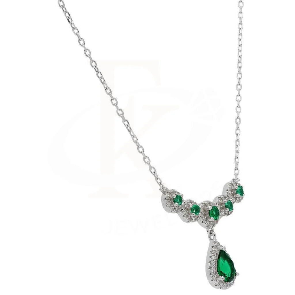 Italian Silver 925 Pear Necklace - Fkjnkl1946 Necklaces