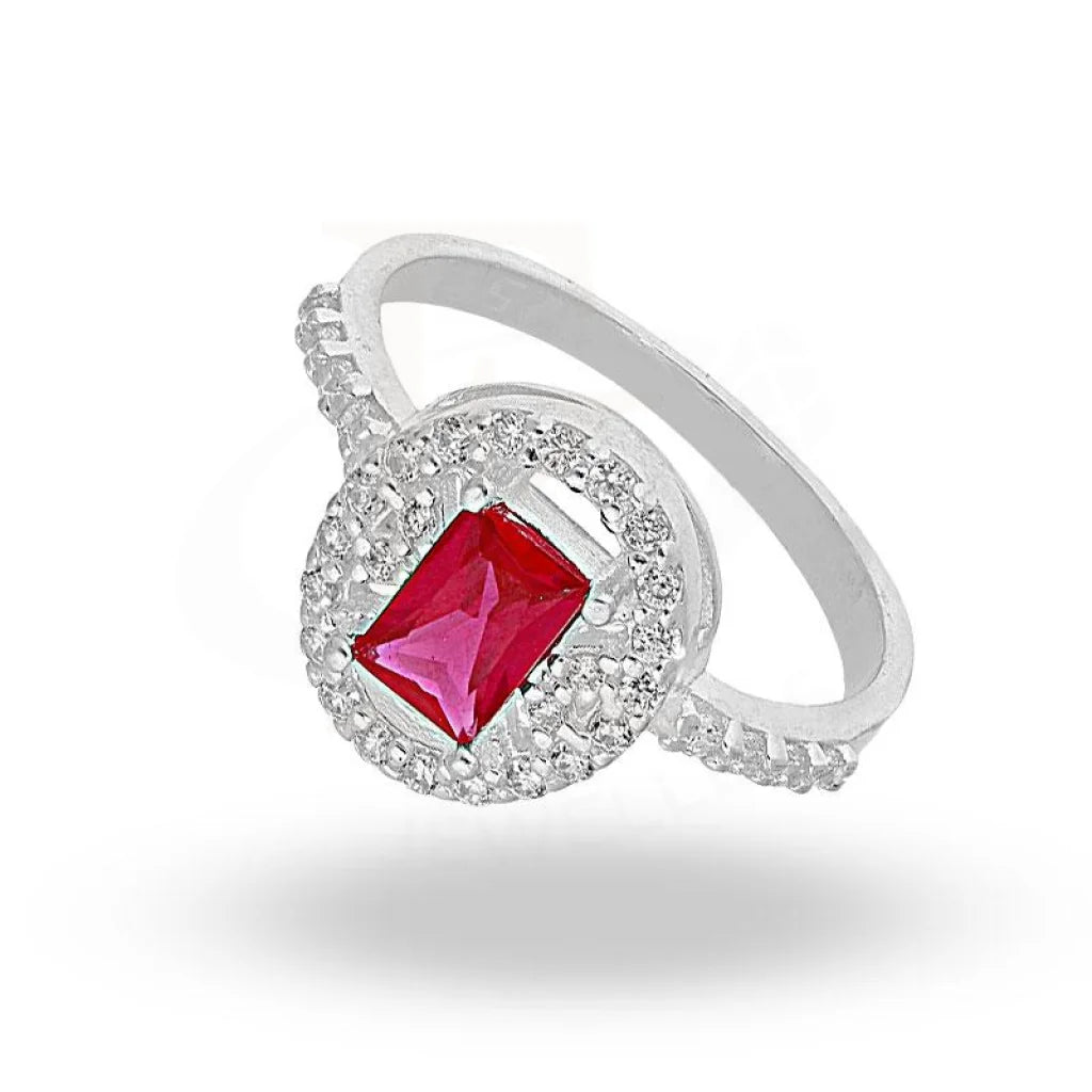 Italian Silver 925 Pink Solitaire Ring - Fkjrnsl2129 Rings