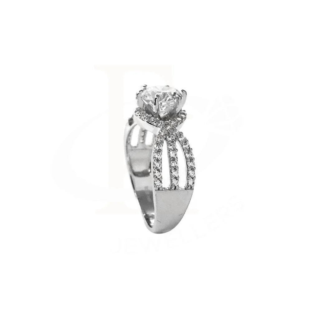 Italian Silver 925 Solitaire Ring - Fkjrn1789 Rings