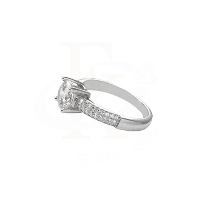 Italian Silver 925 Solitaire Ring - Fkjrn1792 Rings