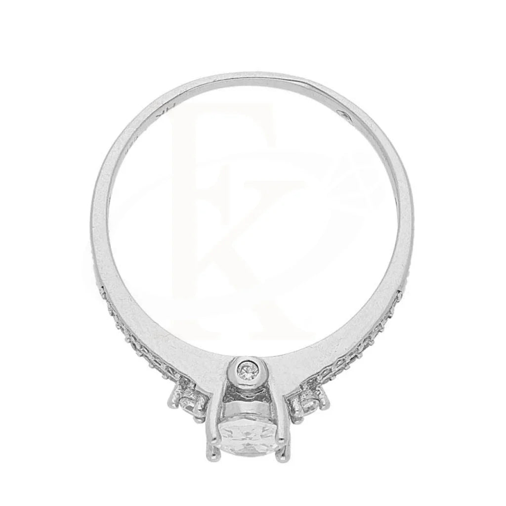 Italian Silver 925 Solitaire Ring - Fkjrn1795 Rings